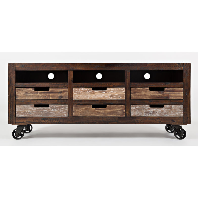 Loon Peak® Plumerville Solid Wood TV Stand for TVs up to 65" & Reviews Wayfair